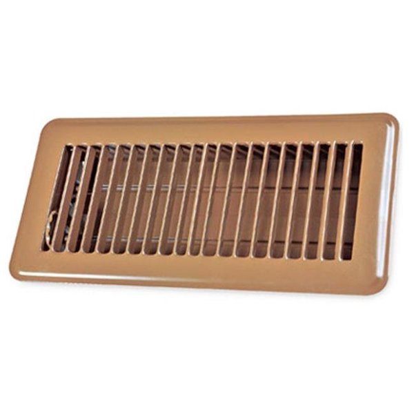 American Metal Products American Metal Products 413B4X10 Brown Floor Register; 4 x 10 in 851873